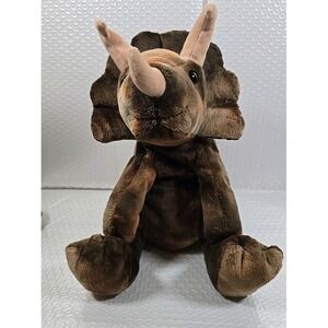 Toys R Us Triceratops 12" Plush Stuffed Dinosaur Toy